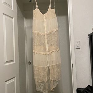 COCO + JAMESON lace slip / swim suit cover